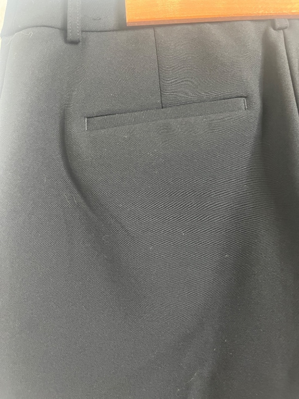 Express Black Dress Pants Straight Leg Mid Rise Work Career Classic - Picture 6 of 6